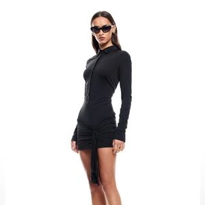 Lioness Black Midi Dress